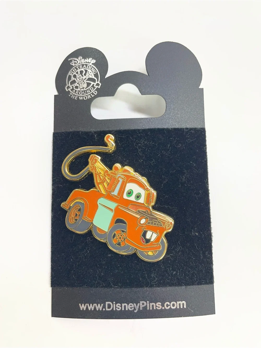Disney Mater Enamel Trading Pin - Orange with Teal Accents